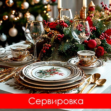 Новогодняя сервировка стола